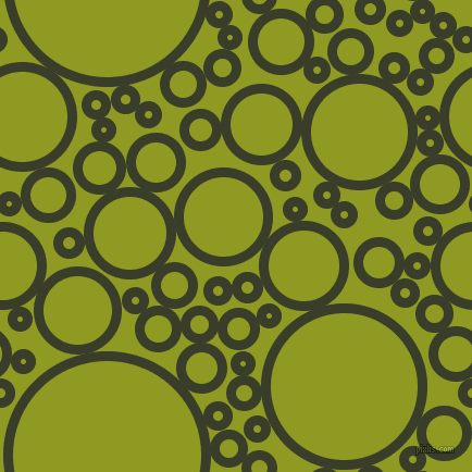bubbles, circles, sponge, big, medium, small, 9 pixel line width, Green Kelp and Citron circles bubbles sponge soap seamless tileable
