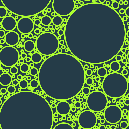 bubbles, circles, sponge, big, medium, small, 5 pixel line width, Green Yellow and Tarawera circles bubbles sponge soap seamless tileable