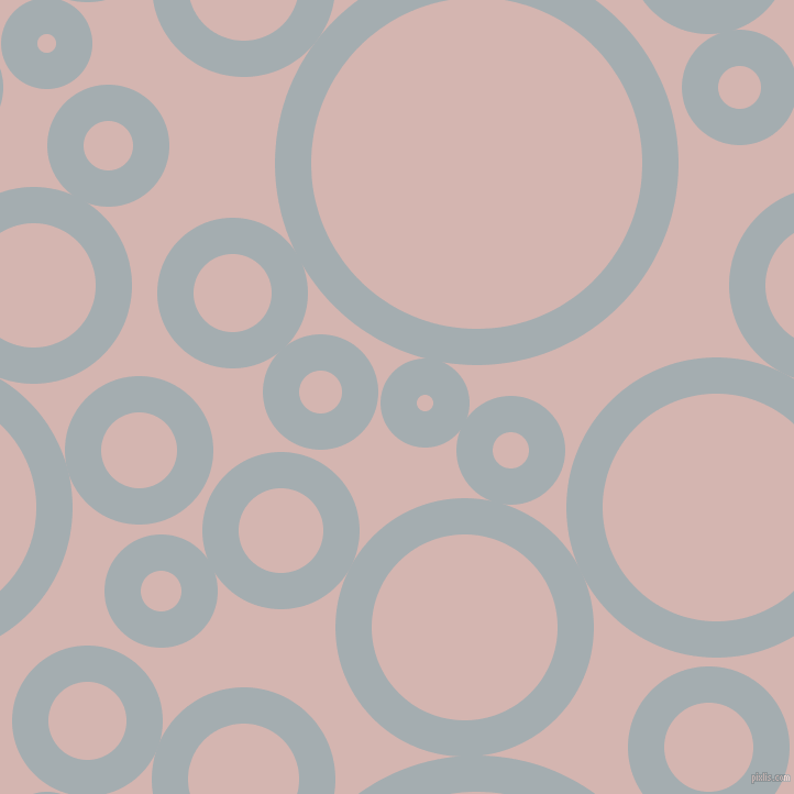 bubbles, circles, sponge, big, medium, small, 33 pixel line width, Gull Grey and Oyster Pink circles bubbles sponge soap seamless tileable