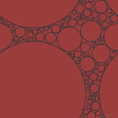 bubbles, circles, sponge, big, medium, small, 2 pixel line width, Gunmetal and Mexican Red circles bubbles sponge soap seamless tileable
