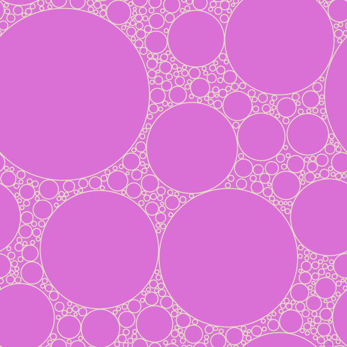 bubbles, circles, sponge, big, medium, small, 2 pixel line width, Half Spanish White and Orchid circles bubbles sponge soap seamless tileable