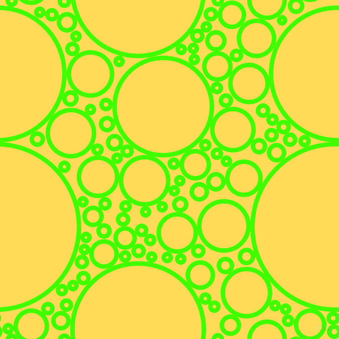 bubbles, circles, sponge, big, medium, small, 9 pixel line width, Harlequin and Mustard circles bubbles sponge soap seamless tileable