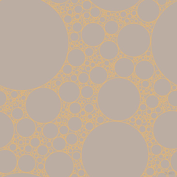 bubbles, circles, sponge, big, medium, small, 2 pixel line width, Harvest Gold and Silk circles bubbles sponge soap seamless tileable