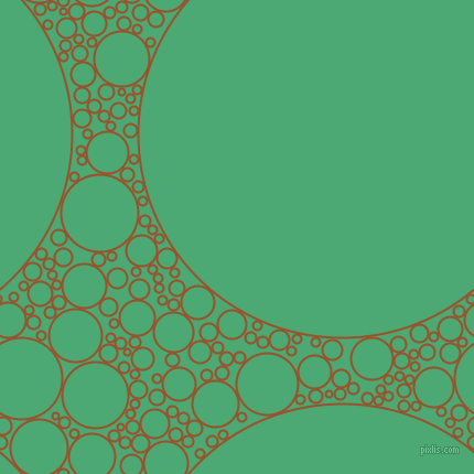 bubbles, circles, sponge, big, medium, small, 2 pixel line width, Hawaiian Tan and Ocean Green circles bubbles sponge soap seamless tileable