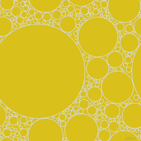 bubbles, circles, sponge, big, medium, small, 2 pixel line width, Hawkes Blue and Sunflower circles bubbles sponge soap seamless tileable