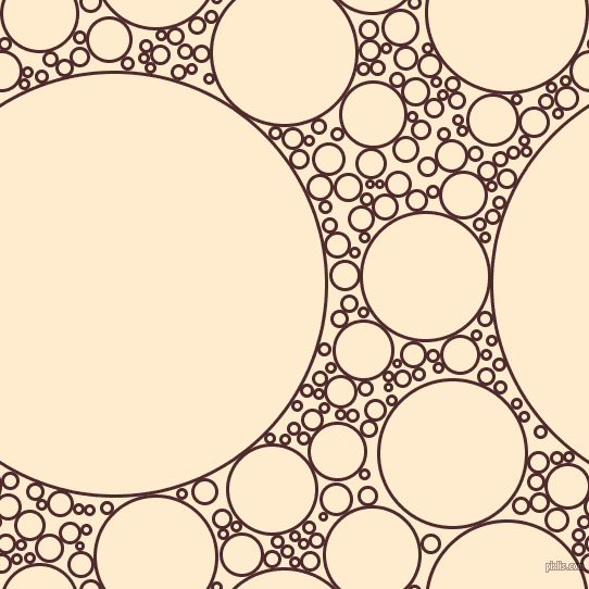 bubbles, circles, sponge, big, medium, small, 3 pixel line width, Heath and Blanched Almond circles bubbles sponge soap seamless tileable