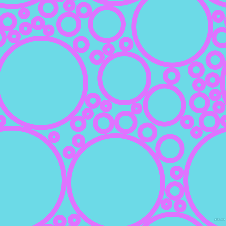 bubbles, circles, sponge, big, medium, small, 17 pixel line width, Heliotrope and Turquoise Blue circles bubbles sponge soap seamless tileable