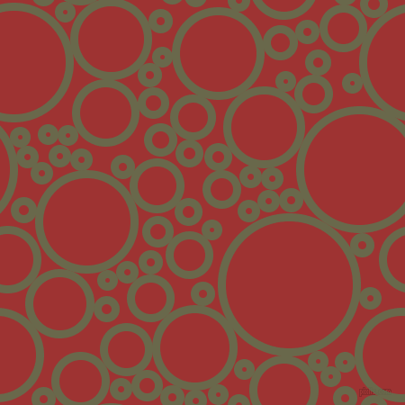 bubbles, circles, sponge, big, medium, small, 9 pixel line width, Hemlock and Milano Red circles bubbles sponge soap seamless tileable