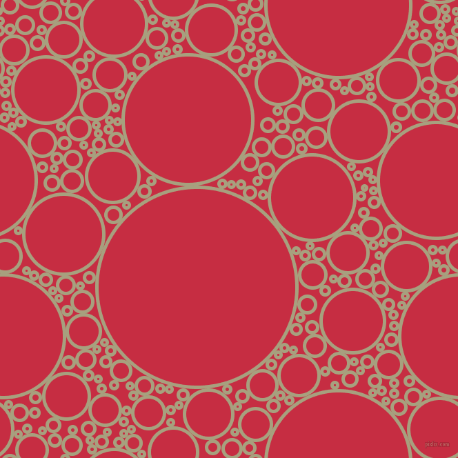bubbles, circles, sponge, big, medium, small, 5 pixel line width, Hillary and Brick Red circles bubbles sponge soap seamless tileable