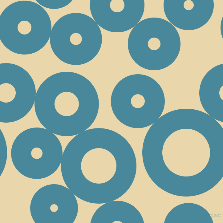 bubbles, circles, sponge, big, medium, small, 65 pixel line width, Hippie Blue and Beeswax circles bubbles sponge soap seamless tileable