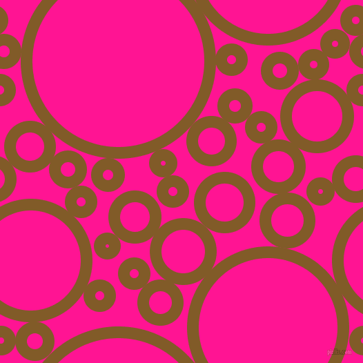 bubbles, circles, sponge, big, medium, small, 17 pixel line width, Hot Curry and Deep Pink circles bubbles sponge soap seamless tileable