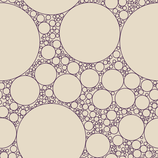 bubbles, circles, sponge, big, medium, small, 2 pixel line width, Hot Purple and Half Spanish White circles bubbles sponge soap seamless tileable