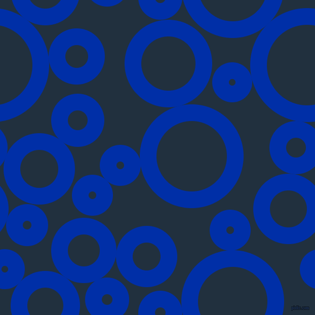 bubbles, circles, sponge, big, medium, small, 33 pixel line width, International Klein Blue and Midnight circles bubbles sponge soap seamless tileable