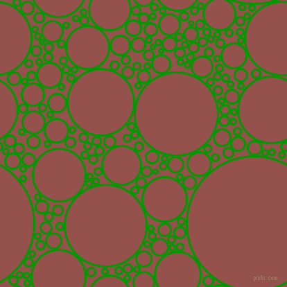 bubbles, circles, sponge, big, medium, small, 3 pixel line width, Islamic Green and Copper Rust circles bubbles sponge soap seamless tileable