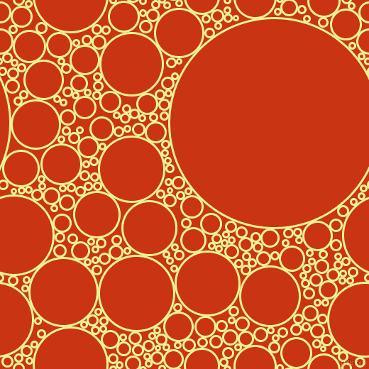 bubbles, circles, sponge, big, medium, small, 3 pixel line width, Jonquil and Harley Davidson Orange circles bubbles sponge soap seamless tileable