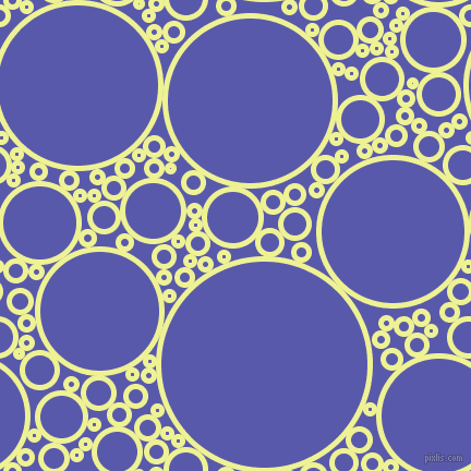 bubbles, circles, sponge, big, medium, small, 5 pixel line width, Jonquil and Rich Blue circles bubbles sponge soap seamless tileable