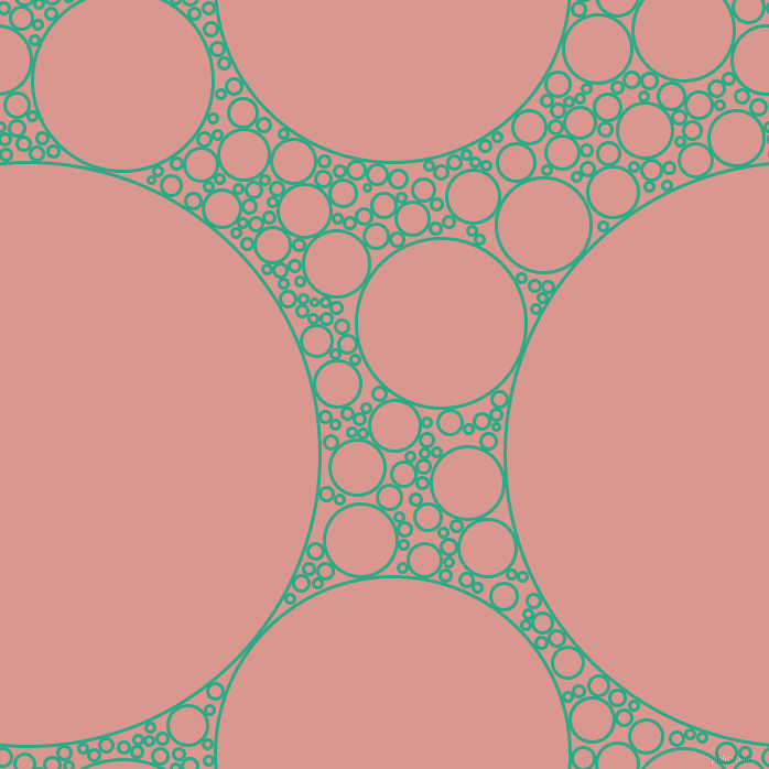bubbles, circles, sponge, big, medium, small, 3 pixel line width, Jungle Green and Petite Orchid circles bubbles sponge soap seamless tileable