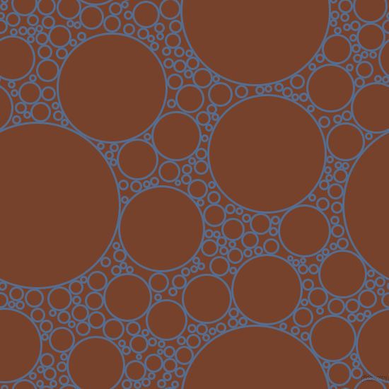 bubbles, circles, sponge, big, medium, small, 3 pixel line width, Kashmir Blue and Copper Canyon circles bubbles sponge soap seamless tileable