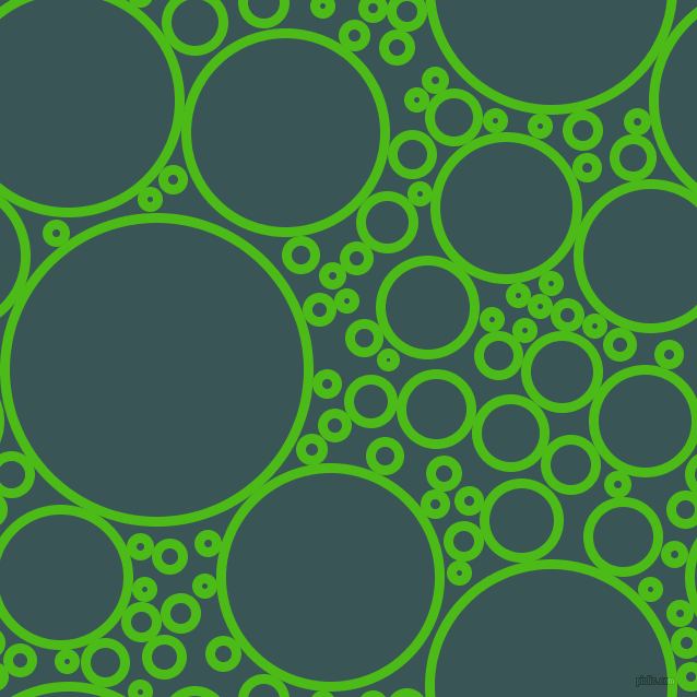 bubbles, circles, sponge, big, medium, small, 9 pixel line width, Kelly Green and Oracle circles bubbles sponge soap seamless tileable