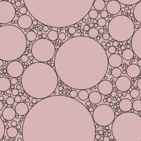 bubbles, circles, sponge, big, medium, small, 2 pixel line width, Kilamanjaro and Pink Flare circles bubbles sponge soap seamless tileable