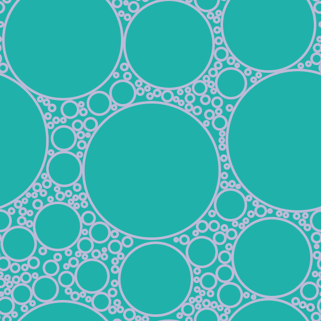 bubbles, circles, sponge, big, medium, small, 5 pixel line width, Lavender Grey and Light Sea Green circles bubbles sponge soap seamless tileable