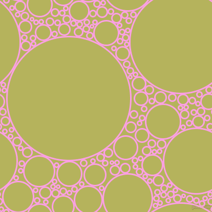 bubbles, circles, sponge, big, medium, small, 3 pixel line width, Lavender Rose and Olive Green circles bubbles sponge soap seamless tileable