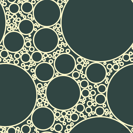 bubbles, circles, sponge, big, medium, small, 5 pixel line width, Lemon Chiffon and Firefly circles bubbles sponge soap seamless tileable