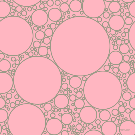bubbles, circles, sponge, big, medium, small, 3 pixel line width, Lemon Grass and Light Pink circles bubbles sponge soap seamless tileable