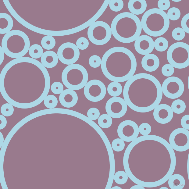 bubbles, circles, sponge, big, medium, small, 17 pixel line width, Light Blue and Mountbatten Pink circles bubbles sponge soap seamless tileable