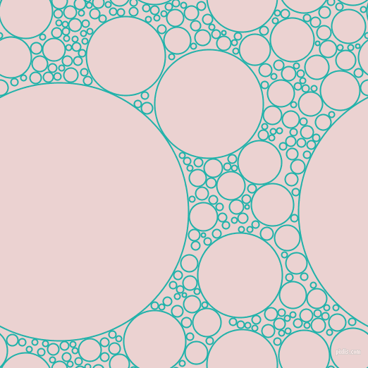 bubbles, circles, sponge, big, medium, small, 2 pixel line width, Light Sea Green and Vanilla Ice circles bubbles sponge soap seamless tileable