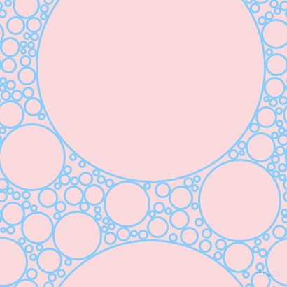 bubbles, circles, sponge, big, medium, small, 3 pixel line width, Light Sky Blue and Pale Pink circles bubbles sponge soap seamless tileable