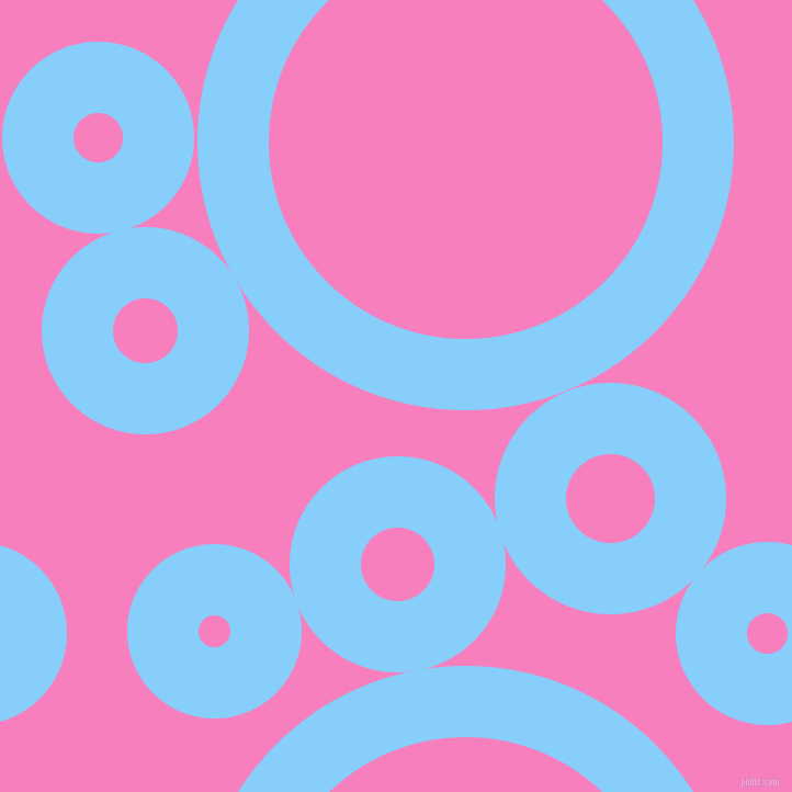 bubbles, circles, sponge, big, medium, small, 65 pixel line width, Light Sky Blue and Persian Pink circles bubbles sponge soap seamless tileable