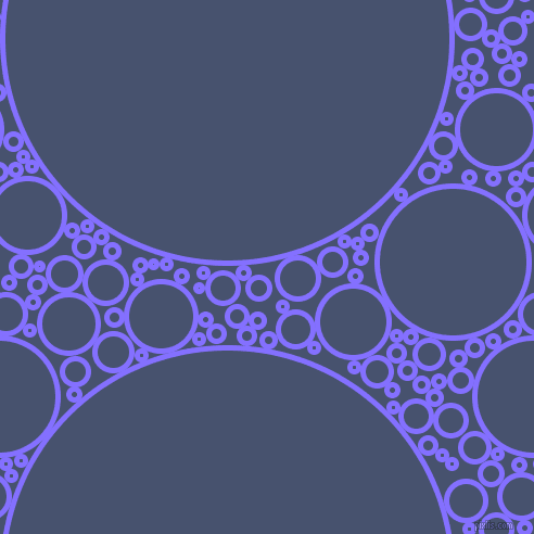 bubbles, circles, sponge, big, medium, small, 5 pixel line width, Light Slate Blue and East Bay circles bubbles sponge soap seamless tileable