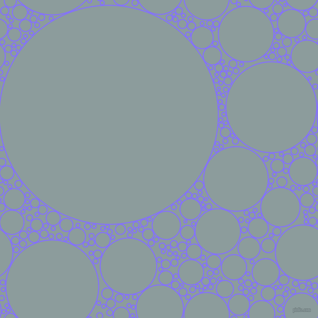 bubbles, circles, sponge, big, medium, small, 2 pixel line width, Light Slate Blue and Submarine circles bubbles sponge soap seamless tileable