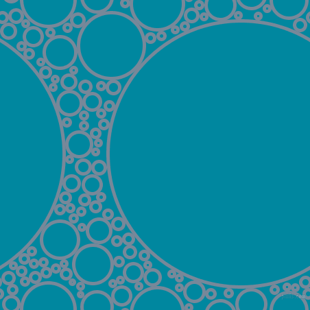 bubbles, circles, sponge, big, medium, small, 5 pixel line width, Light Slate Grey and Eastern Blue circles bubbles sponge soap seamless tileable