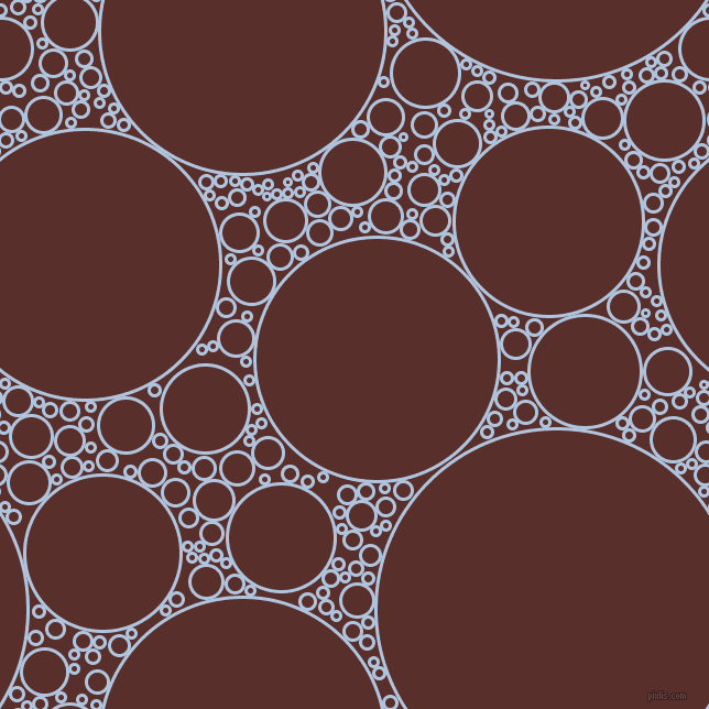 bubbles, circles, sponge, big, medium, small, 3 pixel line width, Light Steel Blue and Moccaccino circles bubbles sponge soap seamless tileable