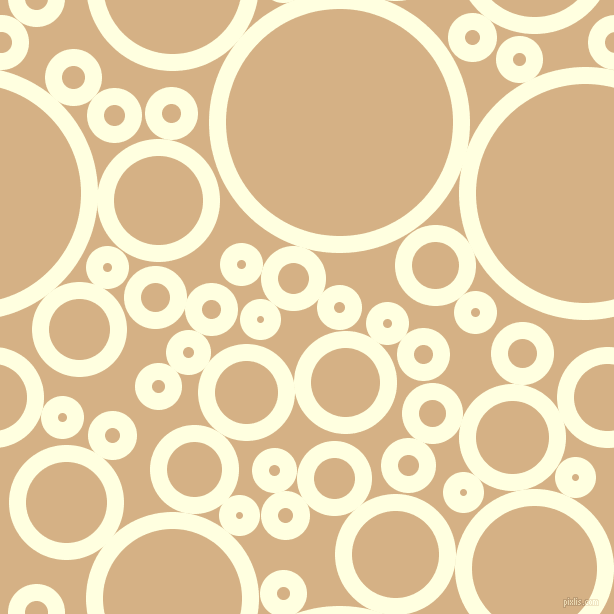 bubbles, circles, sponge, big, medium, small, 17 pixel line width, Light Yellow and Calico circles bubbles sponge soap seamless tileable