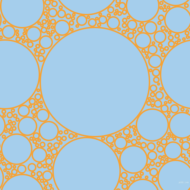bubbles, circles, sponge, big, medium, small, 5 pixel line width, Lightning Yellow and Sail circles bubbles sponge soap seamless tileable