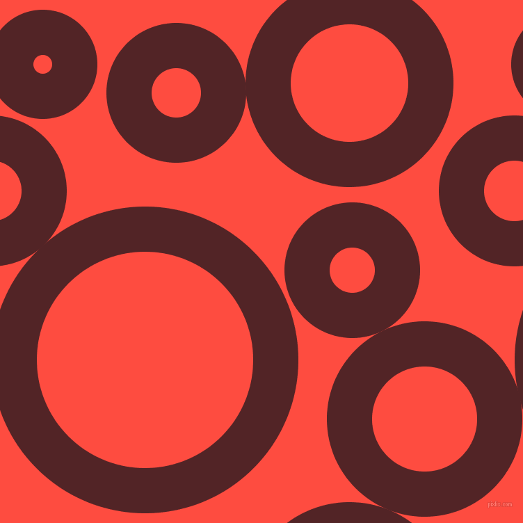 bubbles, circles, sponge, big, medium, small, 65 pixel line width, Lonestar and Sunset Orange circles bubbles sponge soap seamless tileable