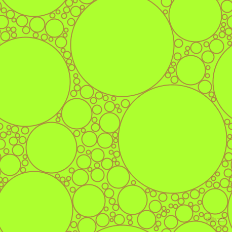 bubbles, circles, sponge, big, medium, small, 2 pixel line width, Luxor Gold and Green Yellow circles bubbles sponge soap seamless tileable