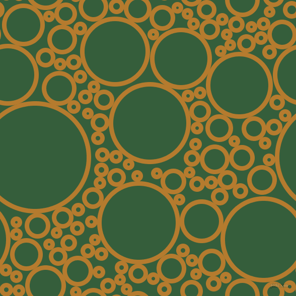 bubbles, circles, sponge, big, medium, small, 9 pixel line width, Mandalay and Hunter Green circles bubbles sponge soap seamless tileable