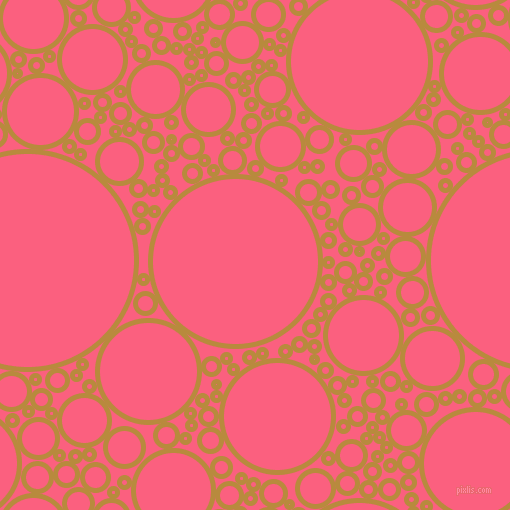 bubbles, circles, sponge, big, medium, small, 5 pixel line width, Marigold and Brink Pink circles bubbles sponge soap seamless tileable