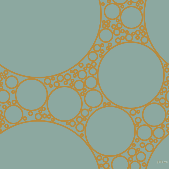 bubbles, circles, sponge, big, medium, small, 5 pixel line width, Marigold and Cascade circles bubbles sponge soap seamless tileable