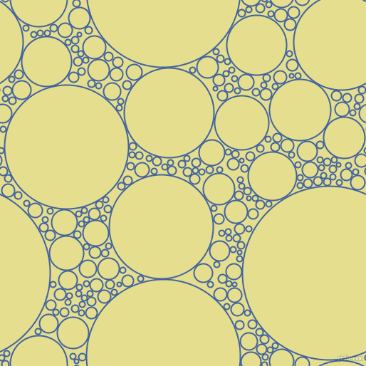 bubbles, circles, sponge, big, medium, small, 2 pixel line width, Mariner and Primrose circles bubbles sponge soap seamless tileable