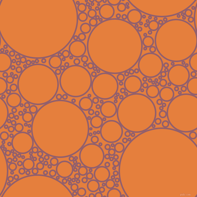 bubbles, circles, sponge, big, medium, small, 5 pixel line width, Mauve Taupe and Pizazz circles bubbles sponge soap seamless tileable