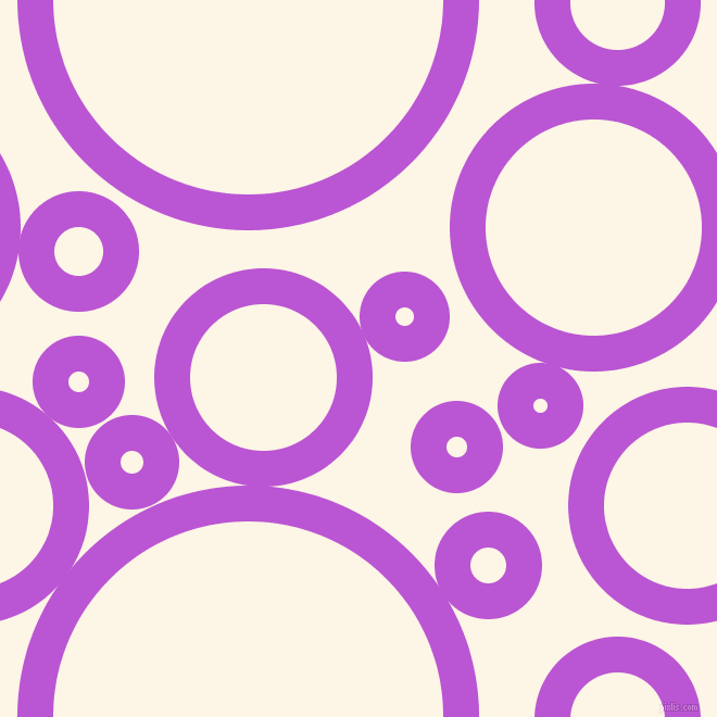bubbles, circles, sponge, big, medium, small, 33 pixel line width, Medium Orchid and Old Lace circles bubbles sponge soap seamless tileable
