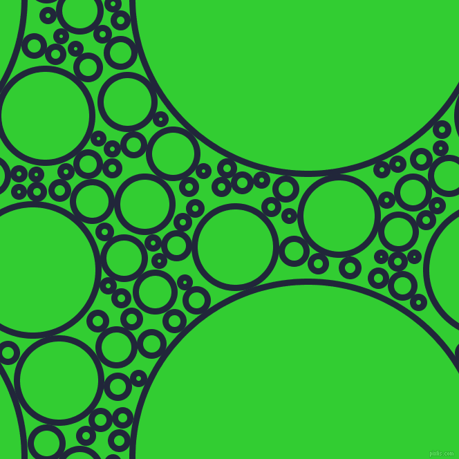 bubbles, circles, sponge, big, medium, small, 9 pixel line width, Midnight Express and Lime Green circles bubbles sponge soap seamless tileable