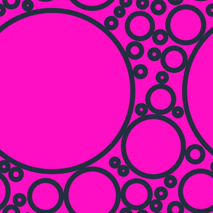 bubbles, circles, sponge, big, medium, small, 17 pixel line width, Midnight and Shocking Pink circles bubbles sponge soap seamless tileable