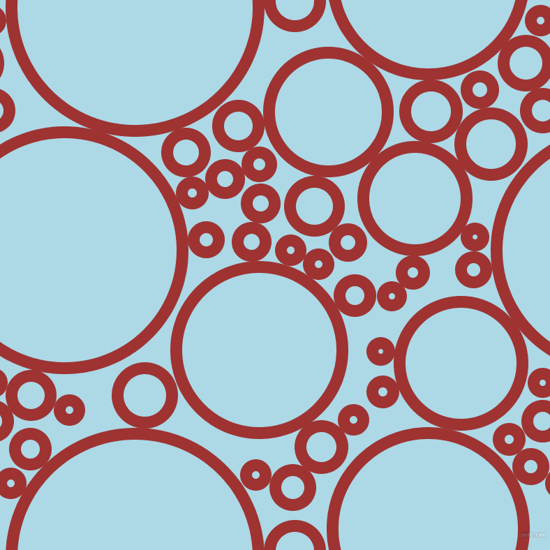 bubbles, circles, sponge, big, medium, small, 17 pixel line width, Milano Red and Light Blue circles bubbles sponge soap seamless tileable