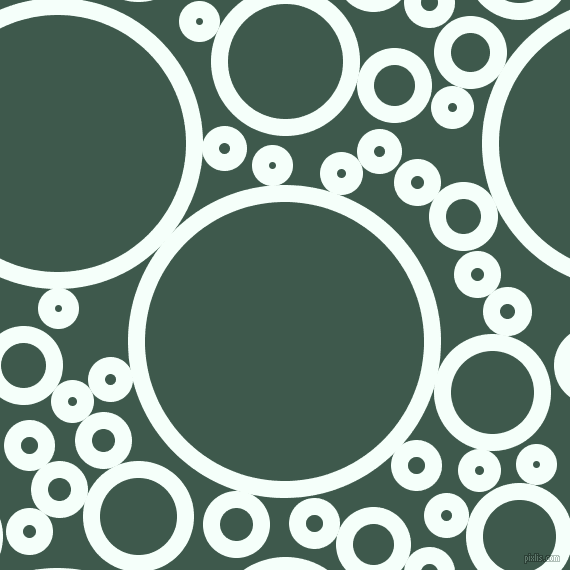bubbles, circles, sponge, big, medium, small, 17 pixel line width, Mint Cream and Plantation circles bubbles sponge soap seamless tileable